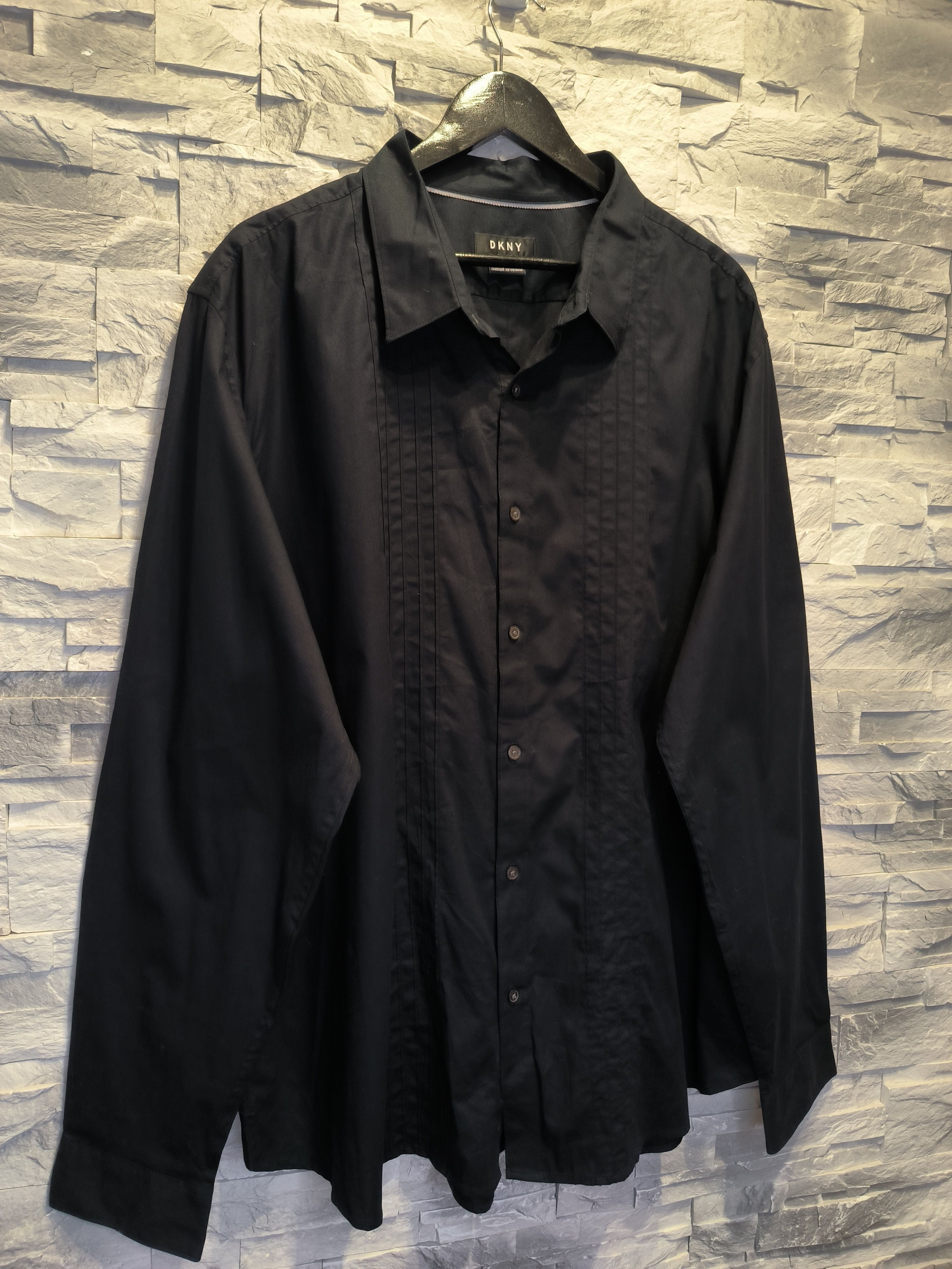 DKNY DKNY Black Shirt Button-Up Long Sleeve Basic Size US XXL / EU 58 / 5 - 3 Thumbnail