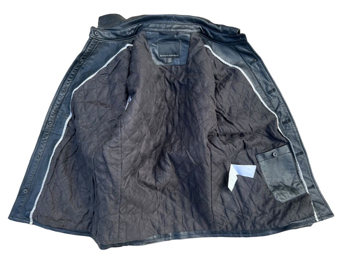 Banana Republic × Vintage Vintage Banana Republic Lamb Leather Jacket Shirt Size US XS / EU 42 / 0 - 6 Thumbnail