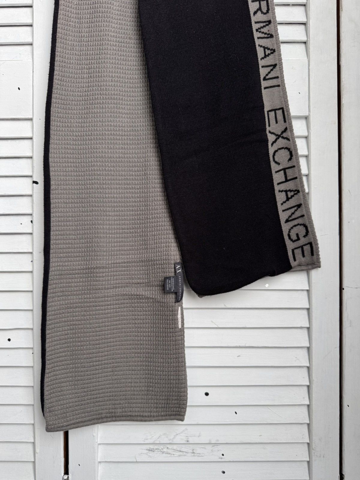 Armani Exchange Armani Exchange AX Reversible Logo Scarf Monogram Size ONE SIZE - 8 Thumbnail