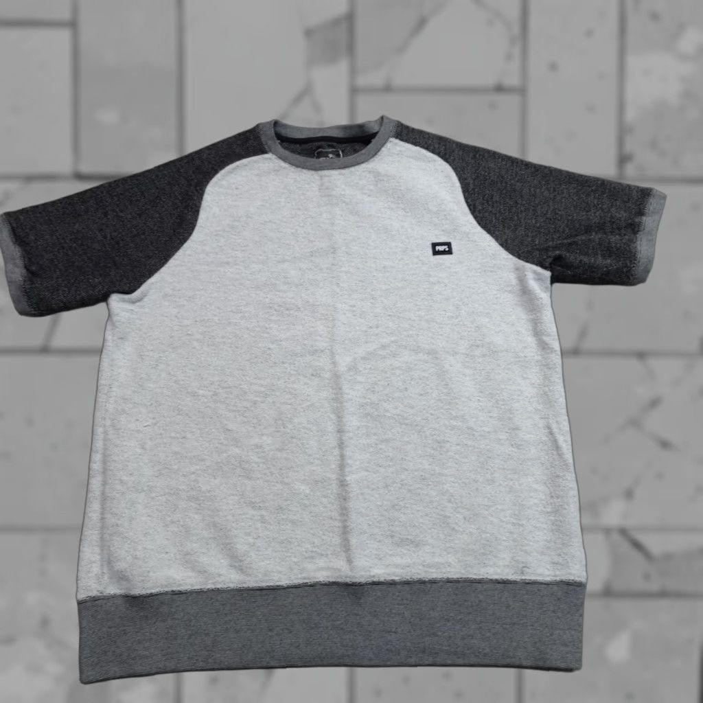 Prps Prps Sweater 3XL Gray Raglan Terry Sweatshirt Short Sleeve Sweatshirt Pullover Men Regular XS? Size US XXL / EU 58 / 5 - 1 Thumbnail