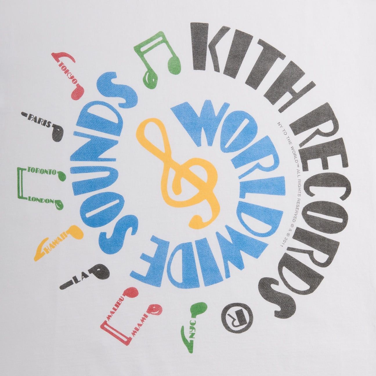 Kith Kith Records Tee White Cotton T-Shirt Men’s Size XL Size US XL / EU 56 / 4 - 3 Thumbnail
