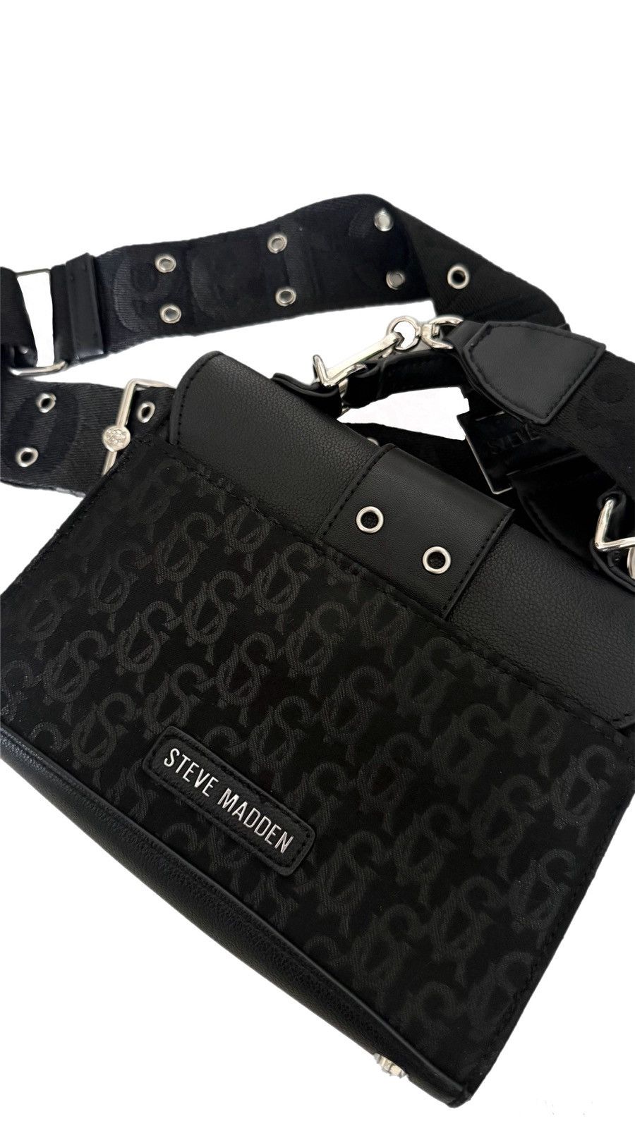 Steve Madden Steve Madden Black Handbag – Stylish Crossbody Size ONE SIZE - 2 Thumbnail