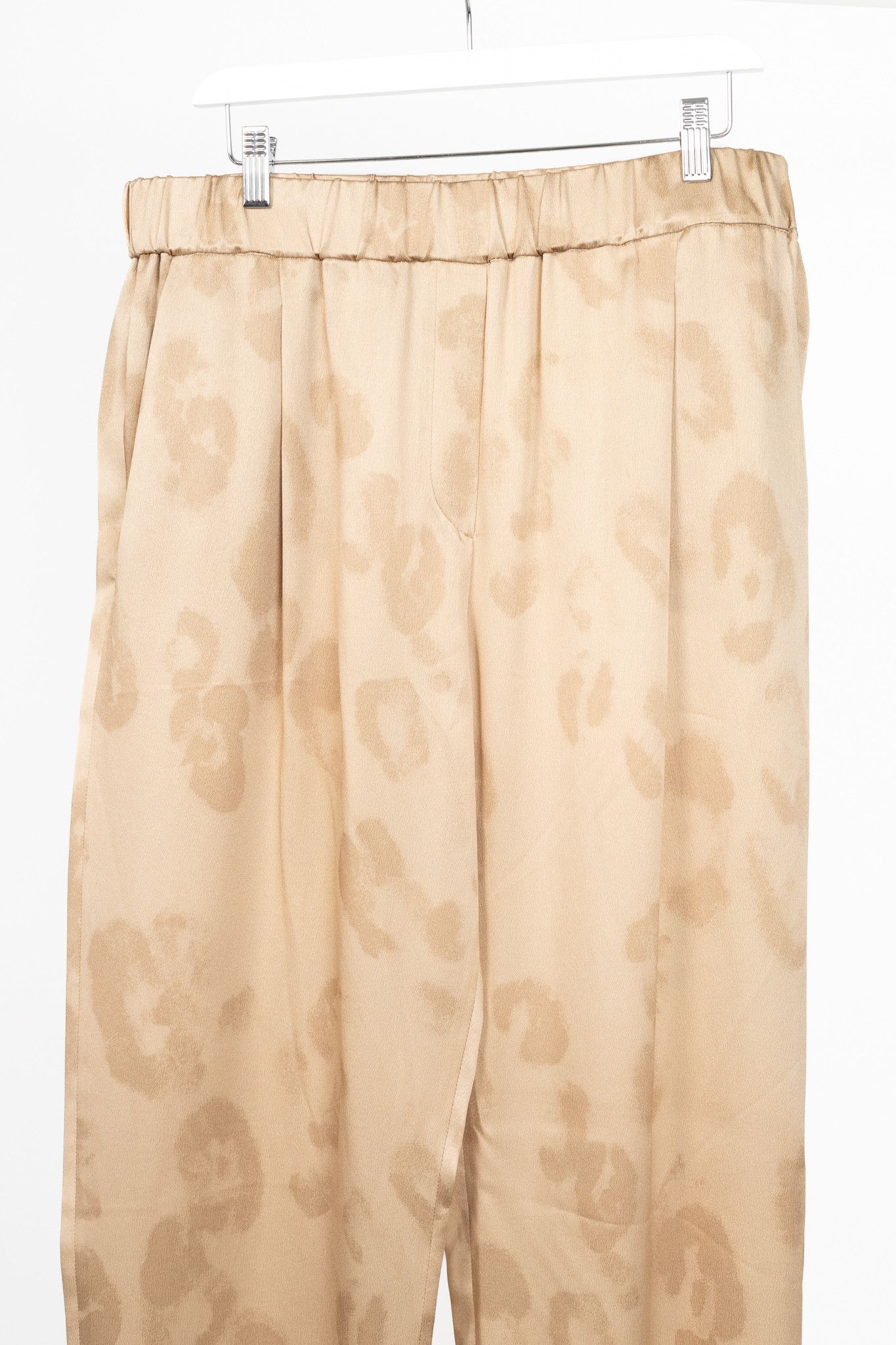 Giorgio Armani Giorgio Armani AW24 Gold Leopard Silk Pull-On Trousers Size 34" / US 12 / IT 48 - 3 Thumbnail