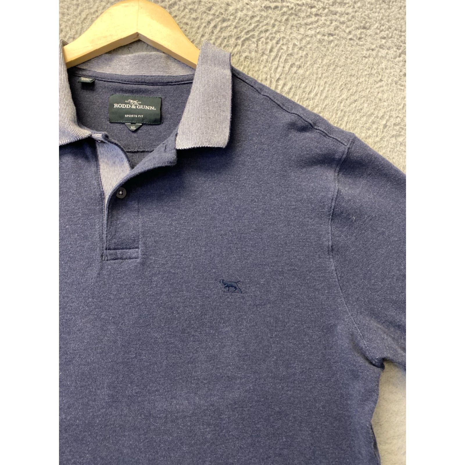 Rodd & Gunn Rodd & Gunn Polo Shirt Slim Fit XL Blue Short Sleeve Cotton Sports Mens Size US XL / EU 56 / 4 - 2 Thumbnail