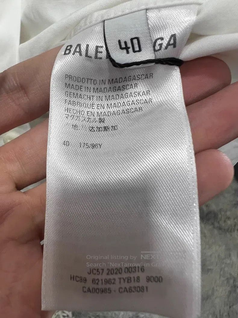 Balenciaga Balenciaga size 40 Embroidered Wave Shirt Size US M / EU 48-50 / 2 - 3 Thumbnail