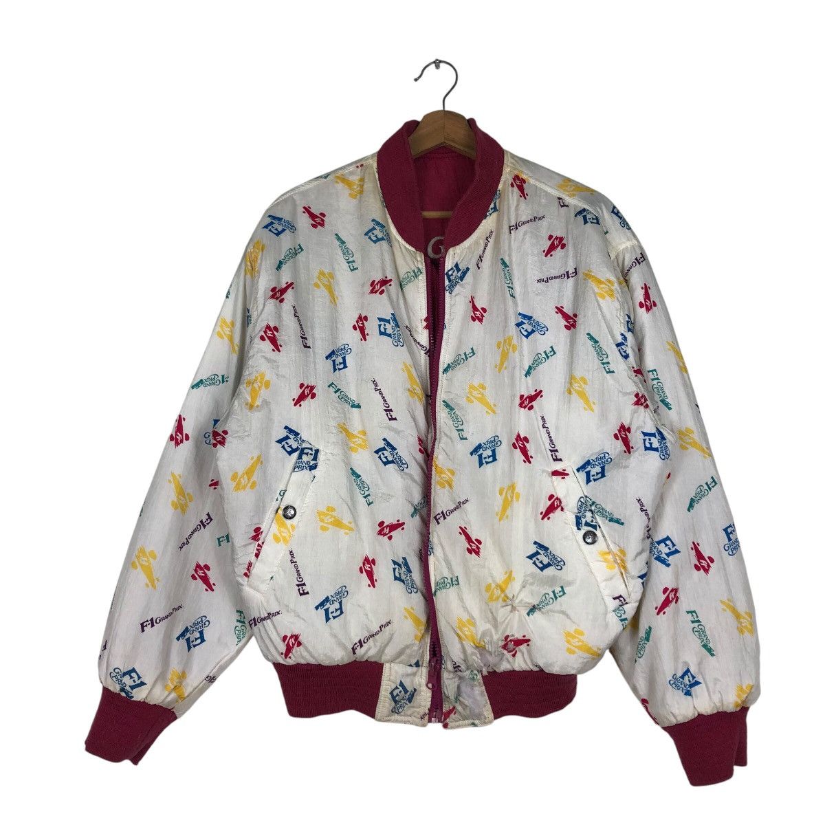 Kadoya MVtg Reversible Bomber Jacket F-1 Grand Prix Kadoya Big Logo Size US M / EU 48-50 / 2 - 17 Thumbnail