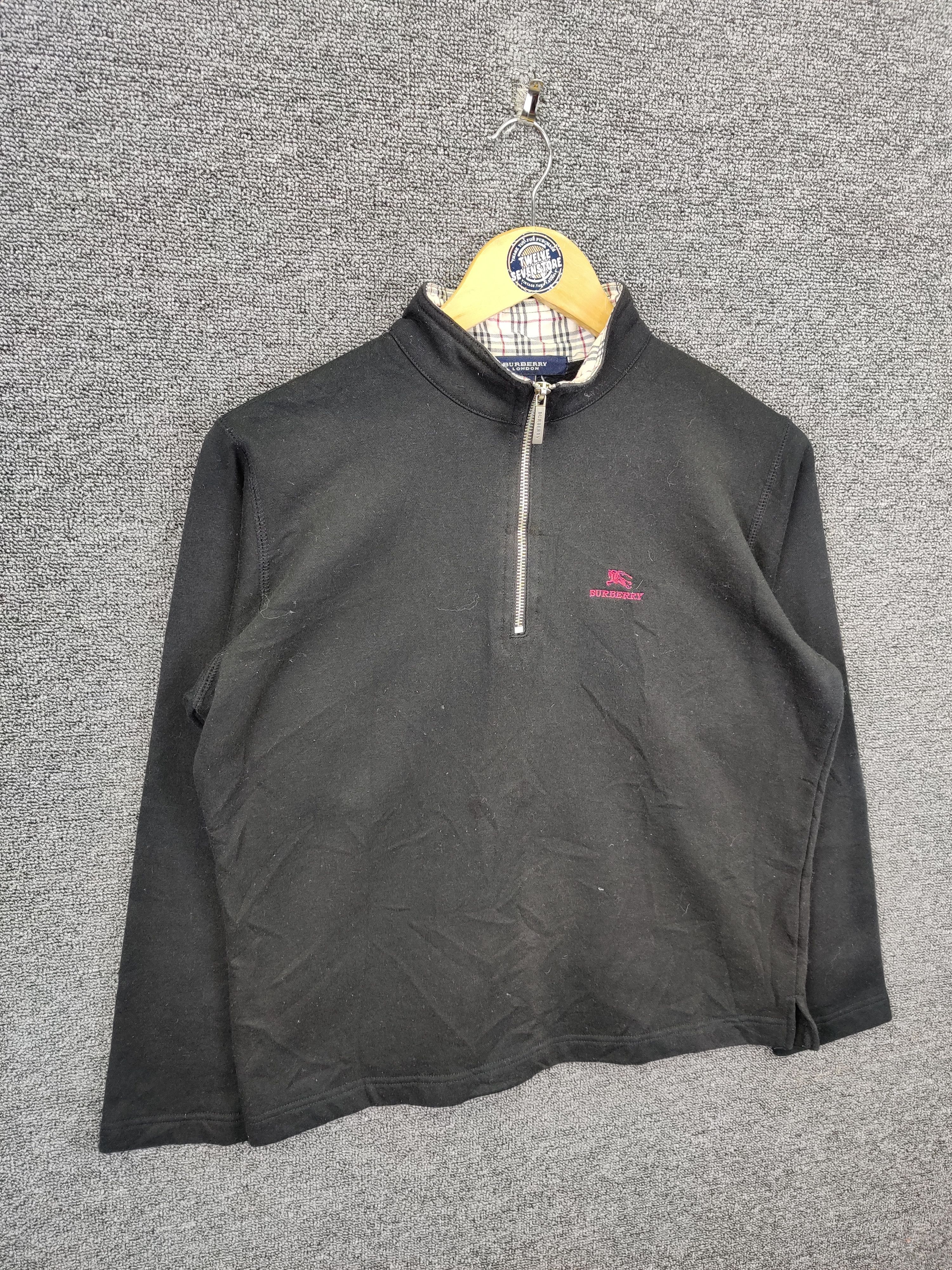 Burberry Burberry London Nova Check Half Zipper Sweatshirt Size US L / EU 52-54 / 3 - 5 Thumbnail