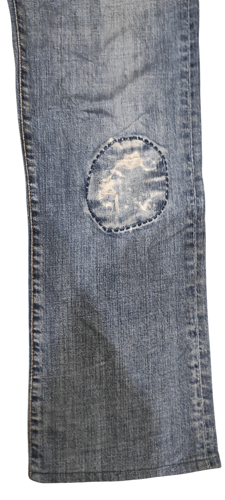 Energie × If Six Was Nine Vintage Energie Distressed Patchwork Denim Size US 34 / EU 50 - 10 Thumbnail