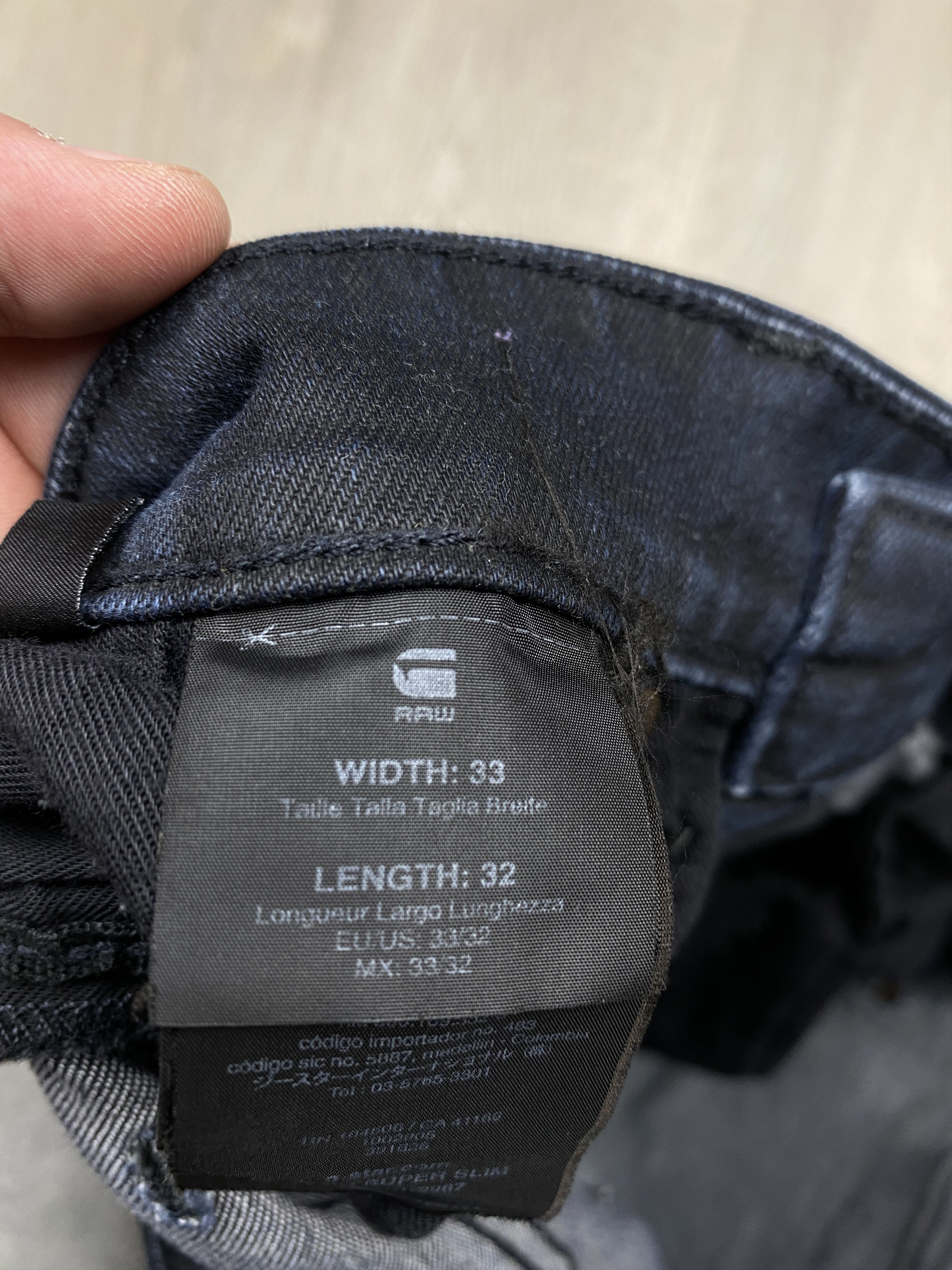 G-Star G Star Raw Revend Super Slim Vintage Mens Denim Pants Jeans Size US 33 - 4 Thumbnail