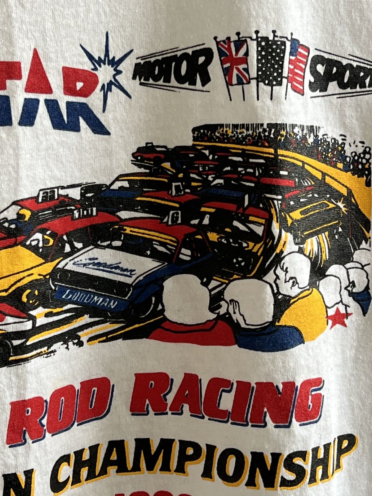Vintage Vintage 1990 Stock Rod Racing Boston T-Shirt RARE Size US XL / EU 56 / 4 - 6 Thumbnail