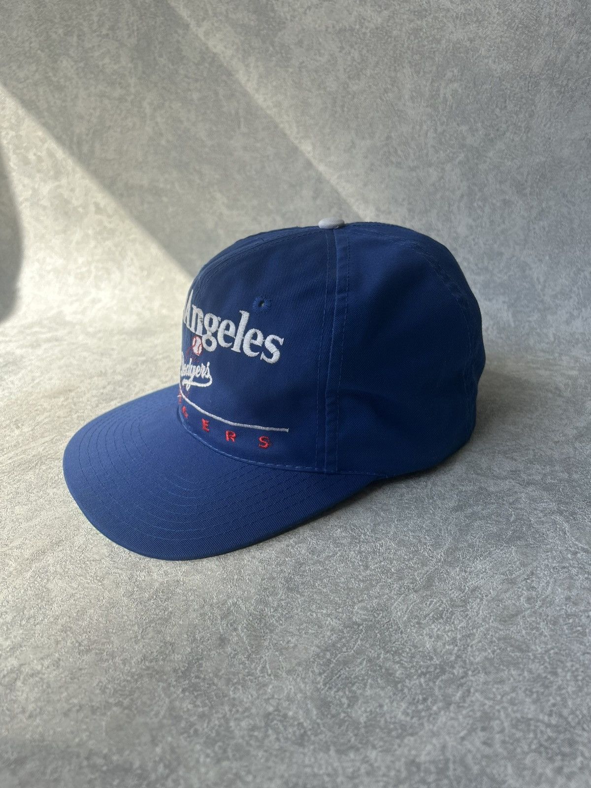 Twins Vintage 90s Los Angeles Dodgers Split Bar SnapBack Hat Rare Size ONE SIZE - 4 Thumbnail