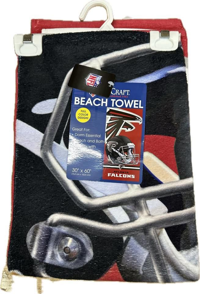 Designer Atlanta Falcons Beach Towel Size ONE SIZE - 1 Thumbnail