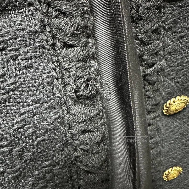Saint Laurent Paris Saint Laurent Paris Black Tweed Little Black Jacket Size S / US 4 / IT 40 - 6 Thumbnail