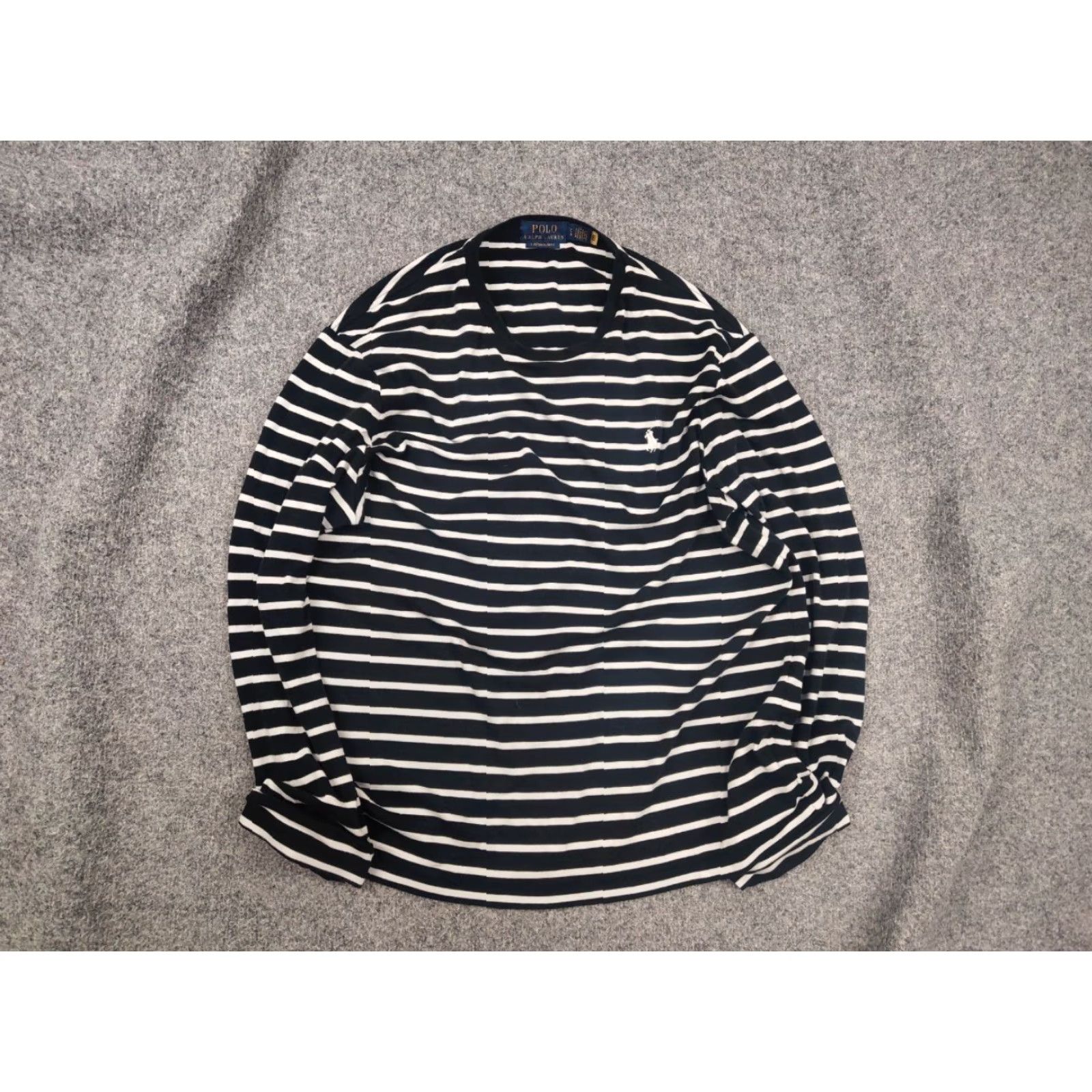 Polo Ralph Lauren VINTAGE Polo Ralph Lauren Black White Striped Long sleeve Polo Ralph Lauren Shirt L Mens Black 90s Vintage Polo Ralph Lauren Shirt Size US L / EU 52-54 / 3 - 2 Thumbnail
