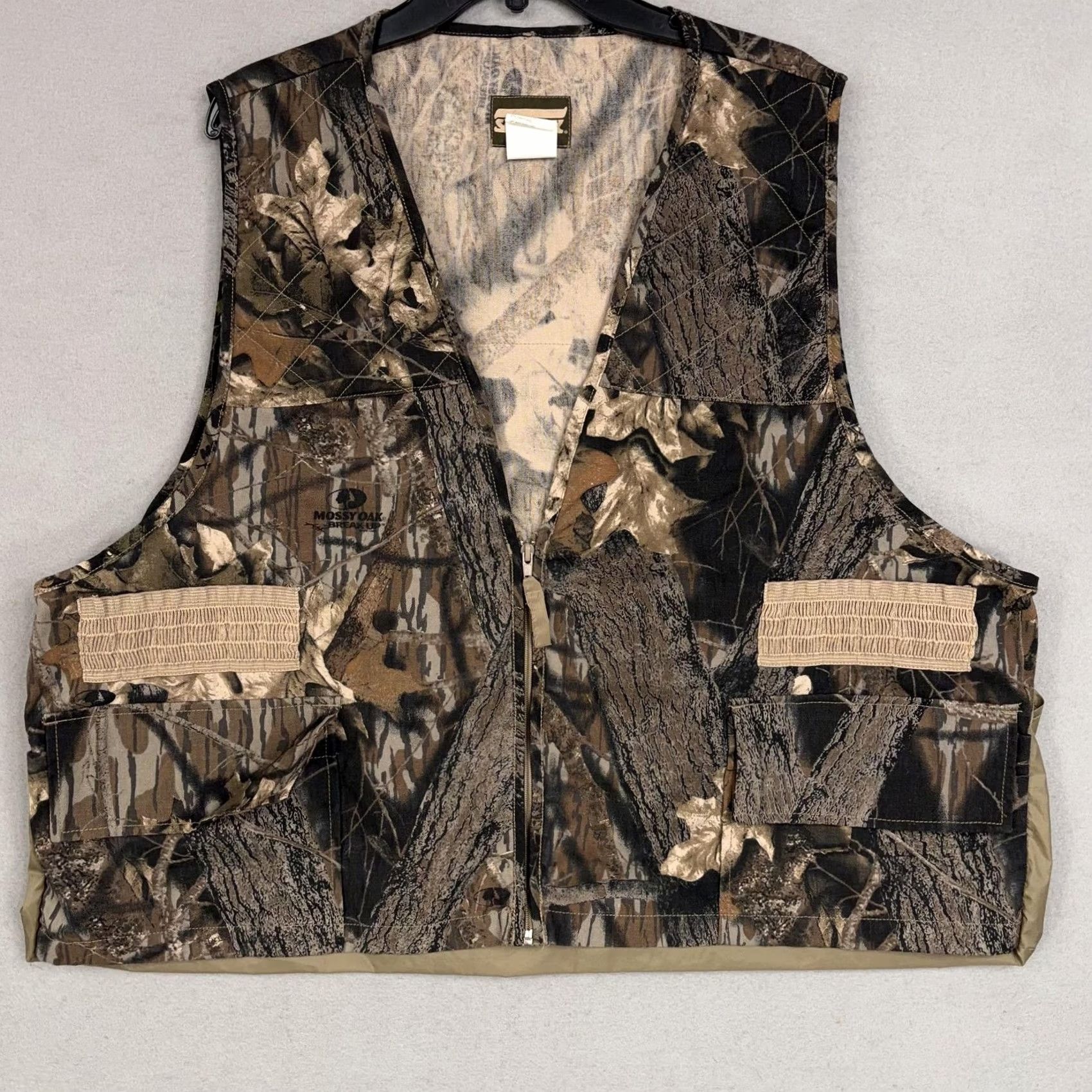 Vintage Saf-T-Bak Vest Mens 2XL Brown Mossy Oak Camo Quilted Hunting Gamebag Outdoor Shirt Size US XXL / EU 58 / 5 - 3 Thumbnail