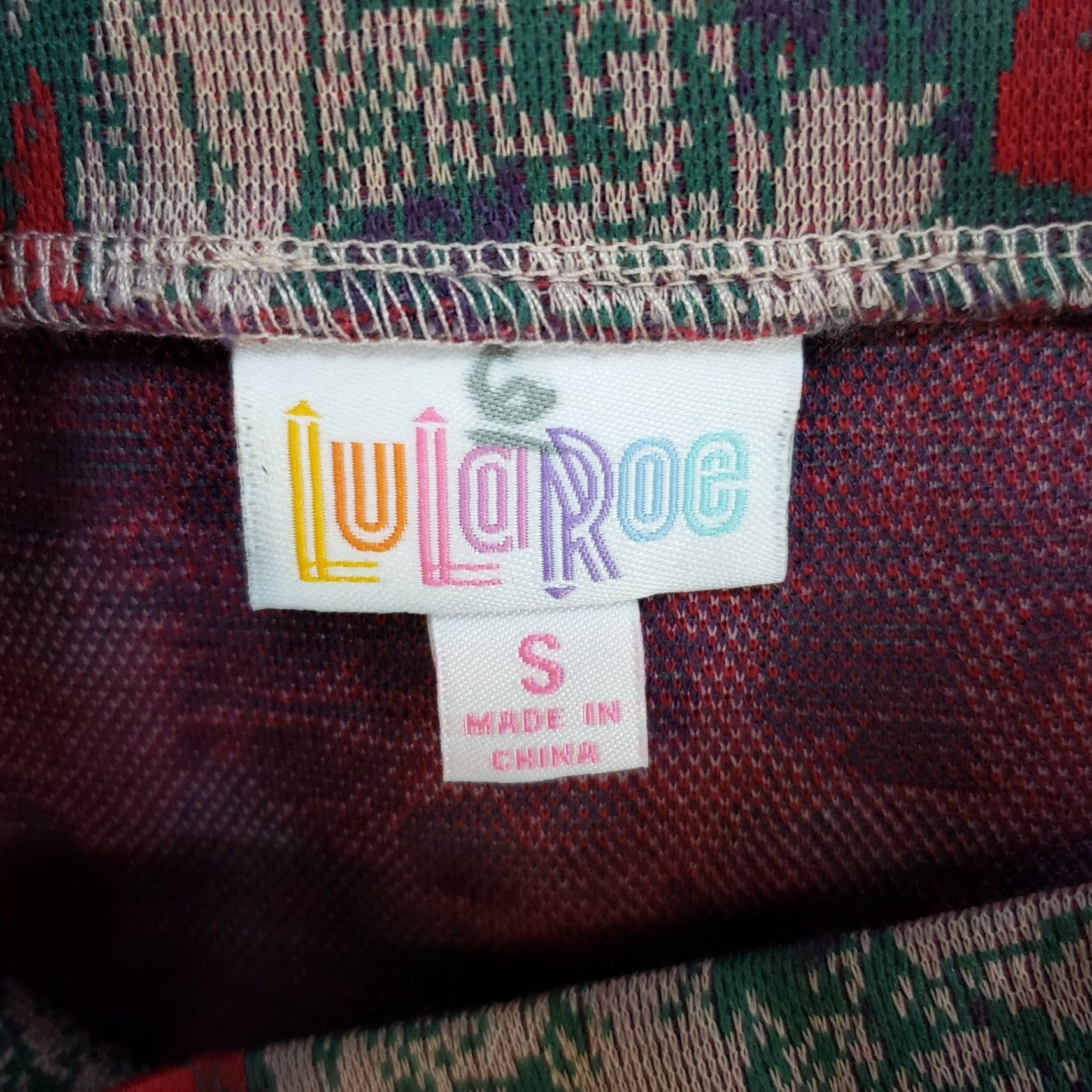 Vintage VINTAGE LuLaRoe Womens Cassie Pencil Skirt Sz Small Teal Pink Floral Pull On Size 28" / US 6 / IT 42 - 4 Thumbnail