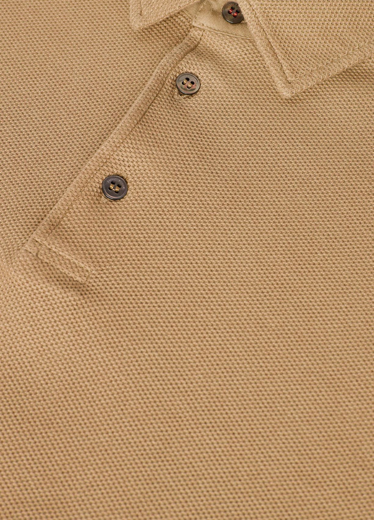Loro Piana o1loc1c1224 Long-Sleeved Polo Shirt in Beige Size US S / EU 44-46 / 1 - 3 Thumbnail