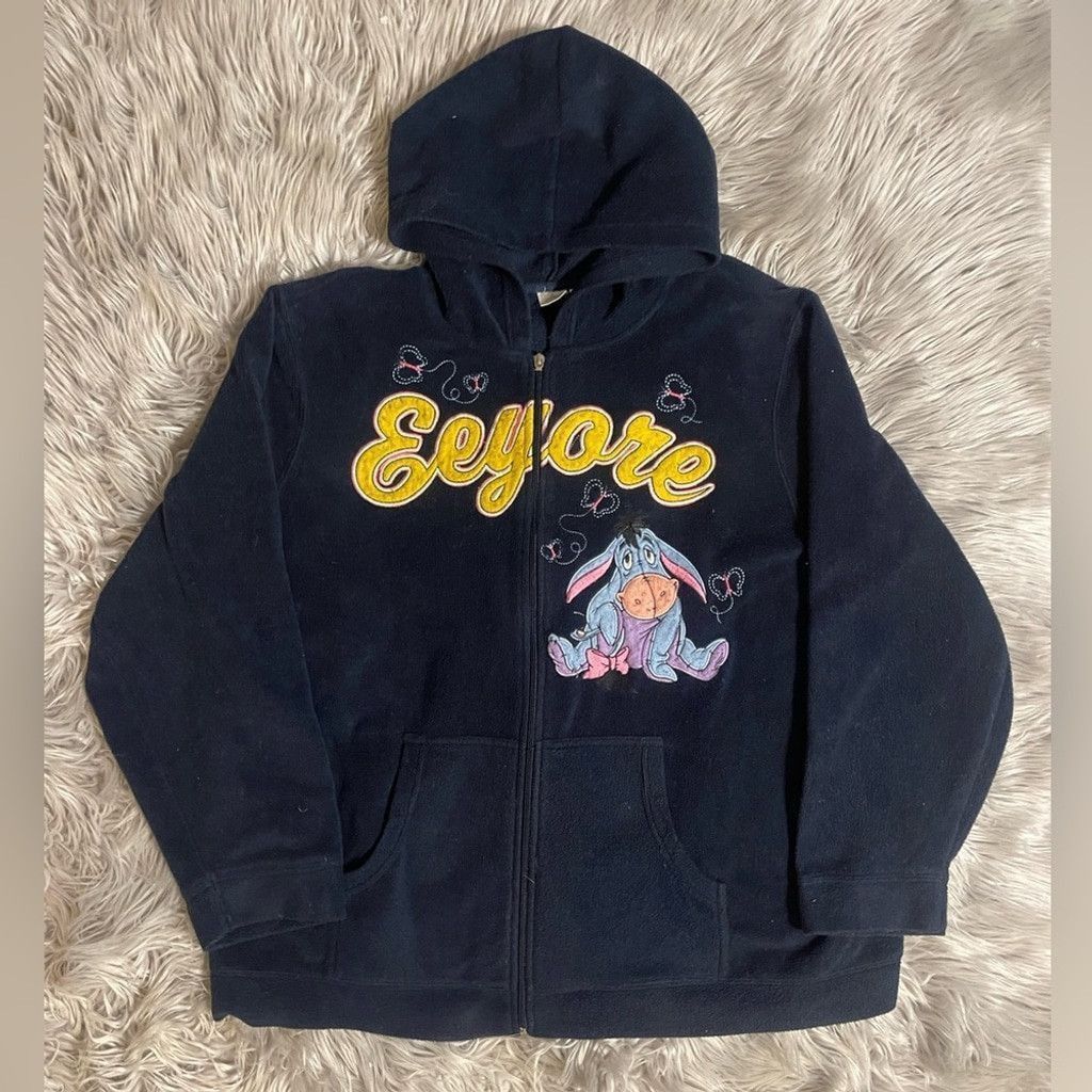 Disney Disney 3X Eeyore Embroidered Fleece Full Zip Hoodie size 3X Size US XXL / EU 58 / 5 - 1 Thumbnail
