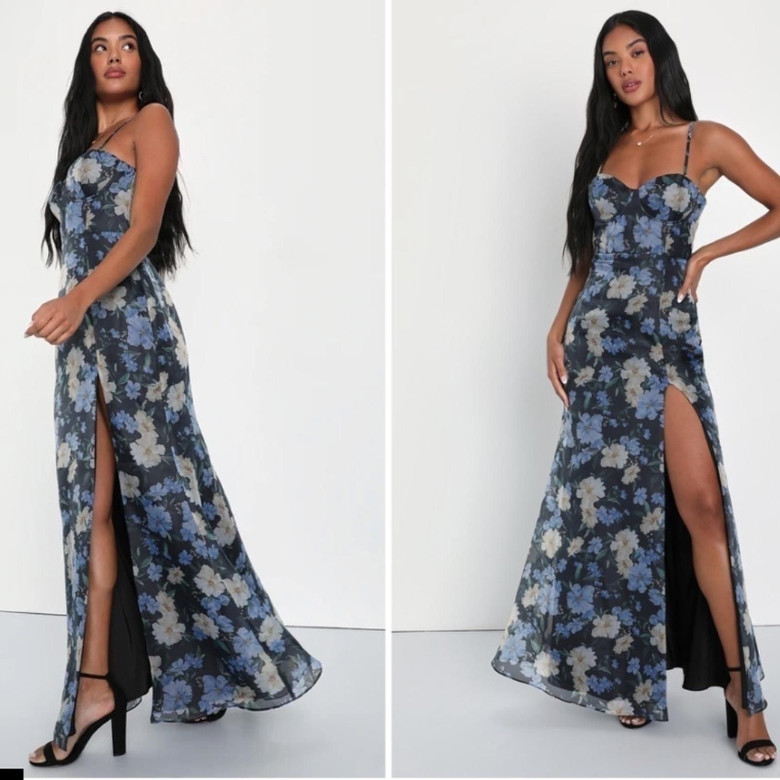 Lulus LULUS Bustier Sexy Floral Prom Wedding Chic Maxi Dress Size XS / US 0-2 / IT 36-38 - 3 Thumbnail