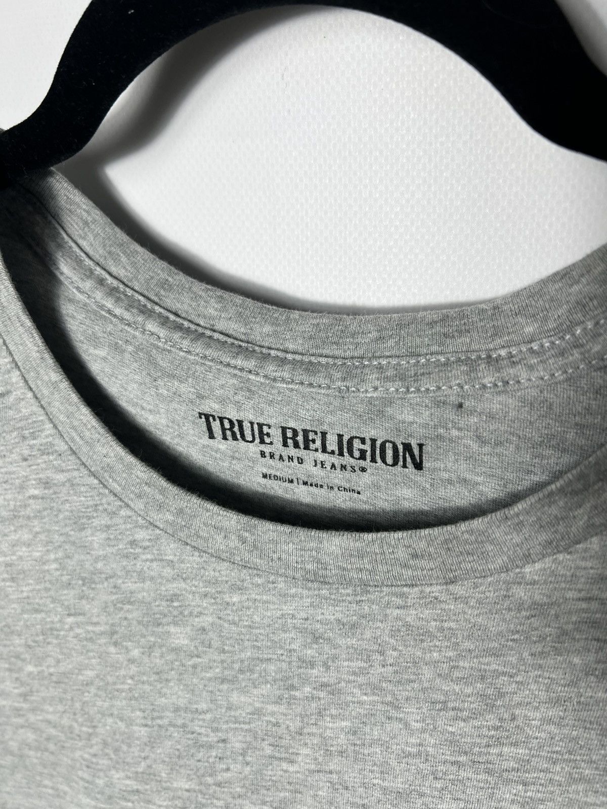 True Religion True Religion Logo TR Men Grey Cotton Short Sleeve Tee Shirt Size US M / EU 48-50 / 2 - 5 Thumbnail