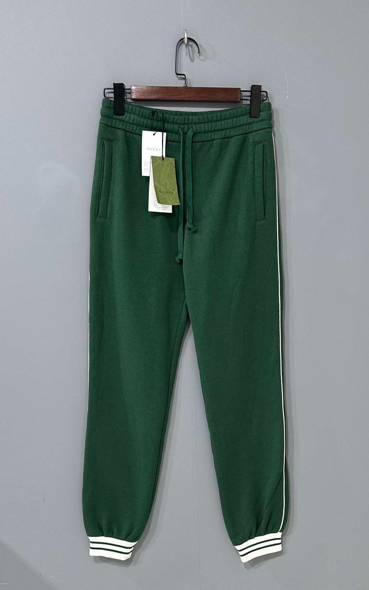 Gucci embroidered logo side striped casual pants 2501-Nexta