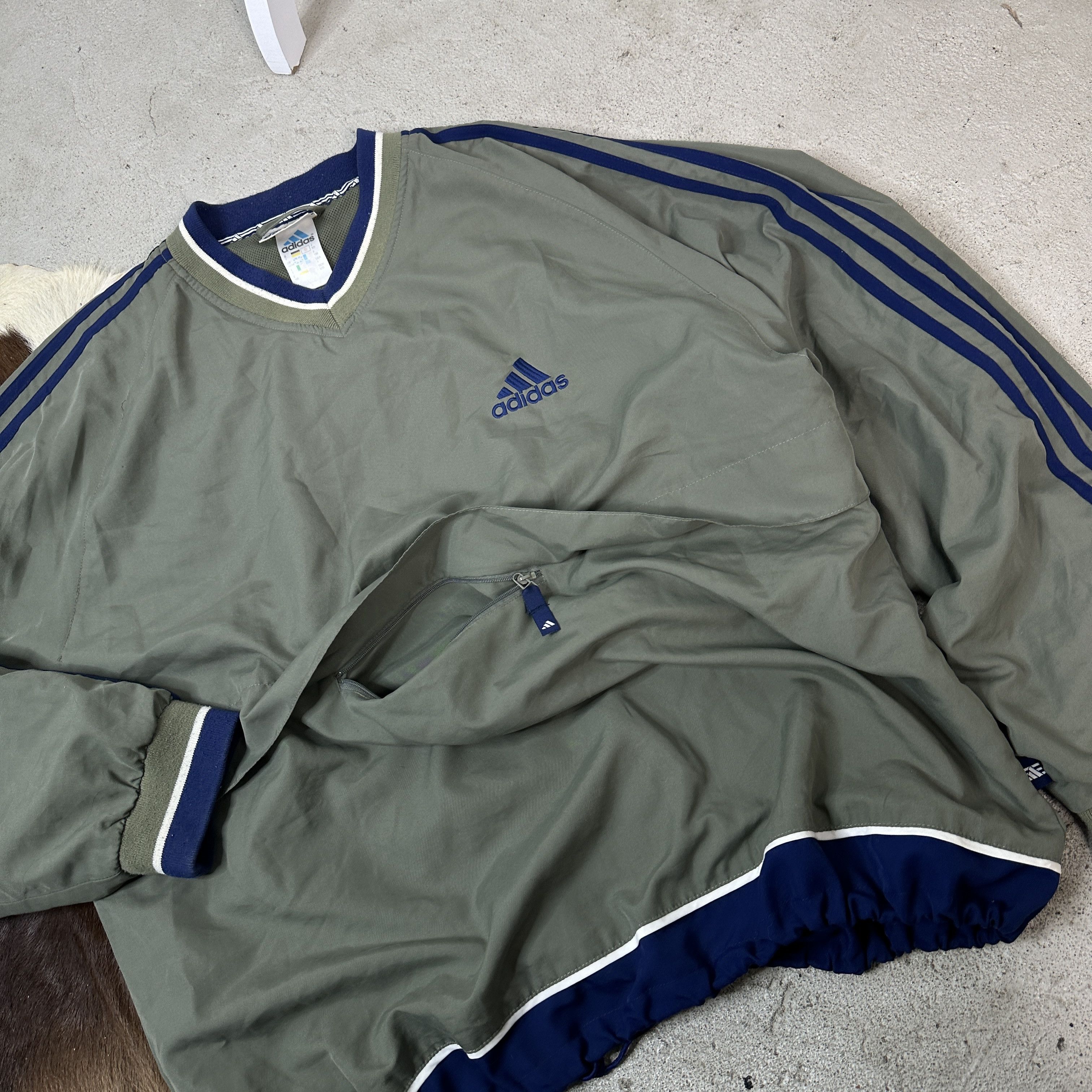 Adidas × Vintage Vintage Adidas Anorak Jacket Size US L / EU 52-54 / 3 - 3 Thumbnail