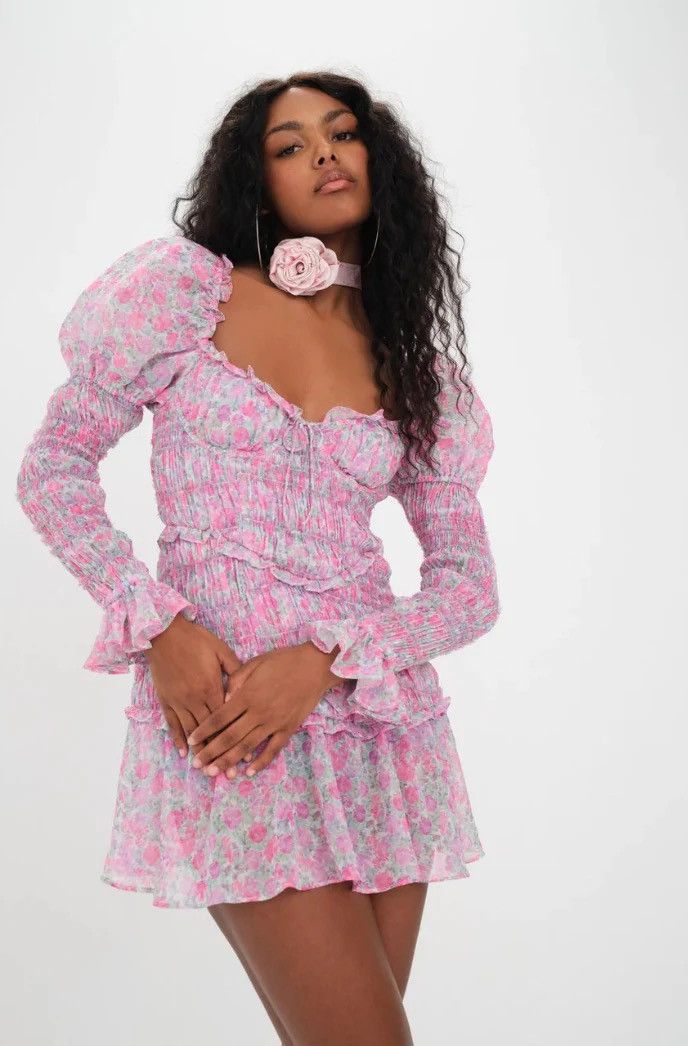 For Love & Lemons For Love & Lemons OAKLEY MINI DRESS size S Size S / US 4 / IT 40 - 3 Thumbnail