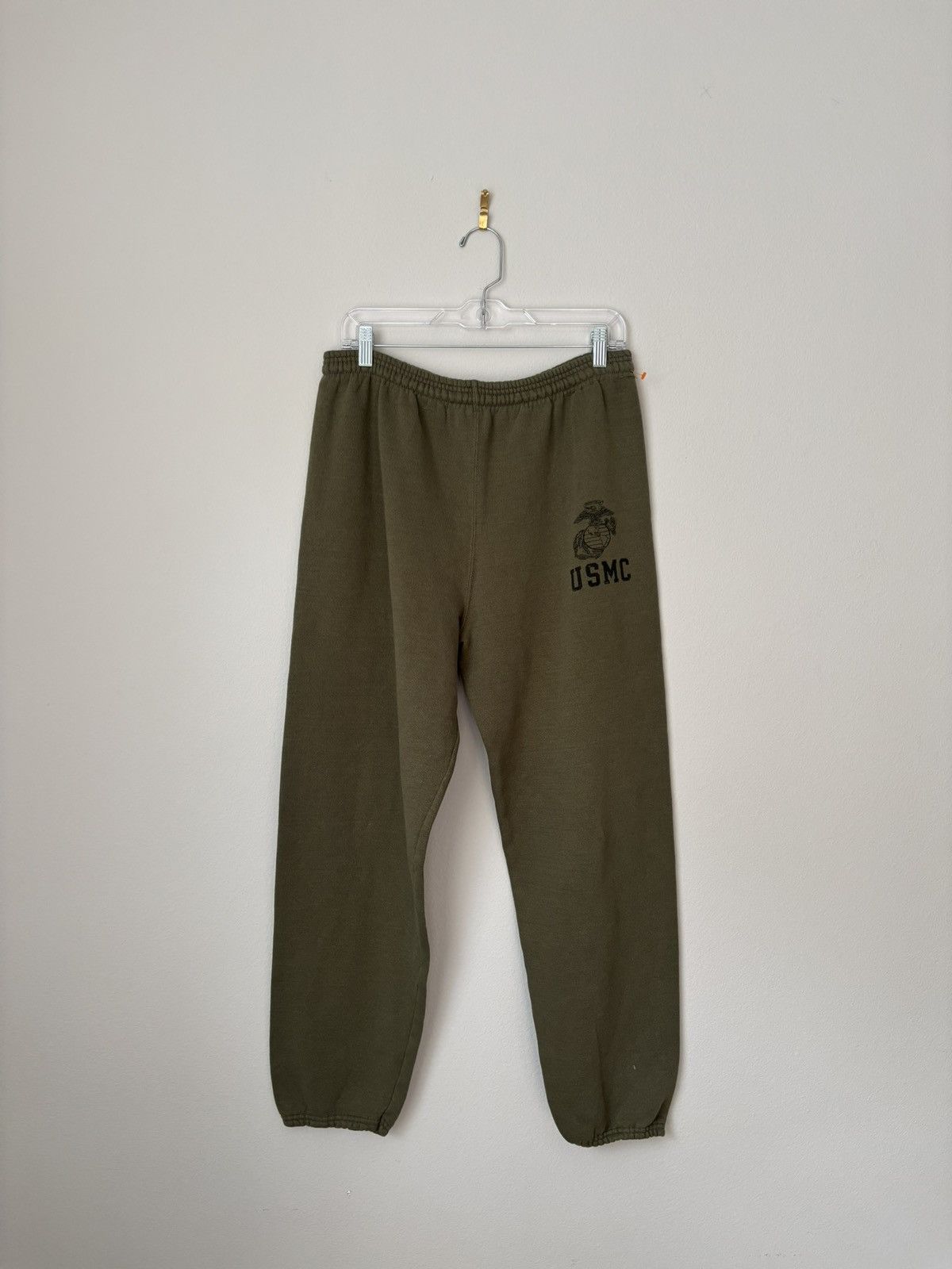Vintage Vintage Soffe USMC Sweatpants USA Made Olive Green Medium Size US 30 / EU 46 - 1 Thumbnail