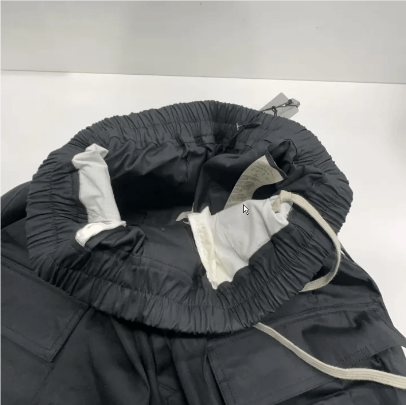 Rick Owens Rick Owens SS22 Black Drawstring Cropped Pants Men's 50 Size US 34 / EU 50 - 6 Thumbnail
