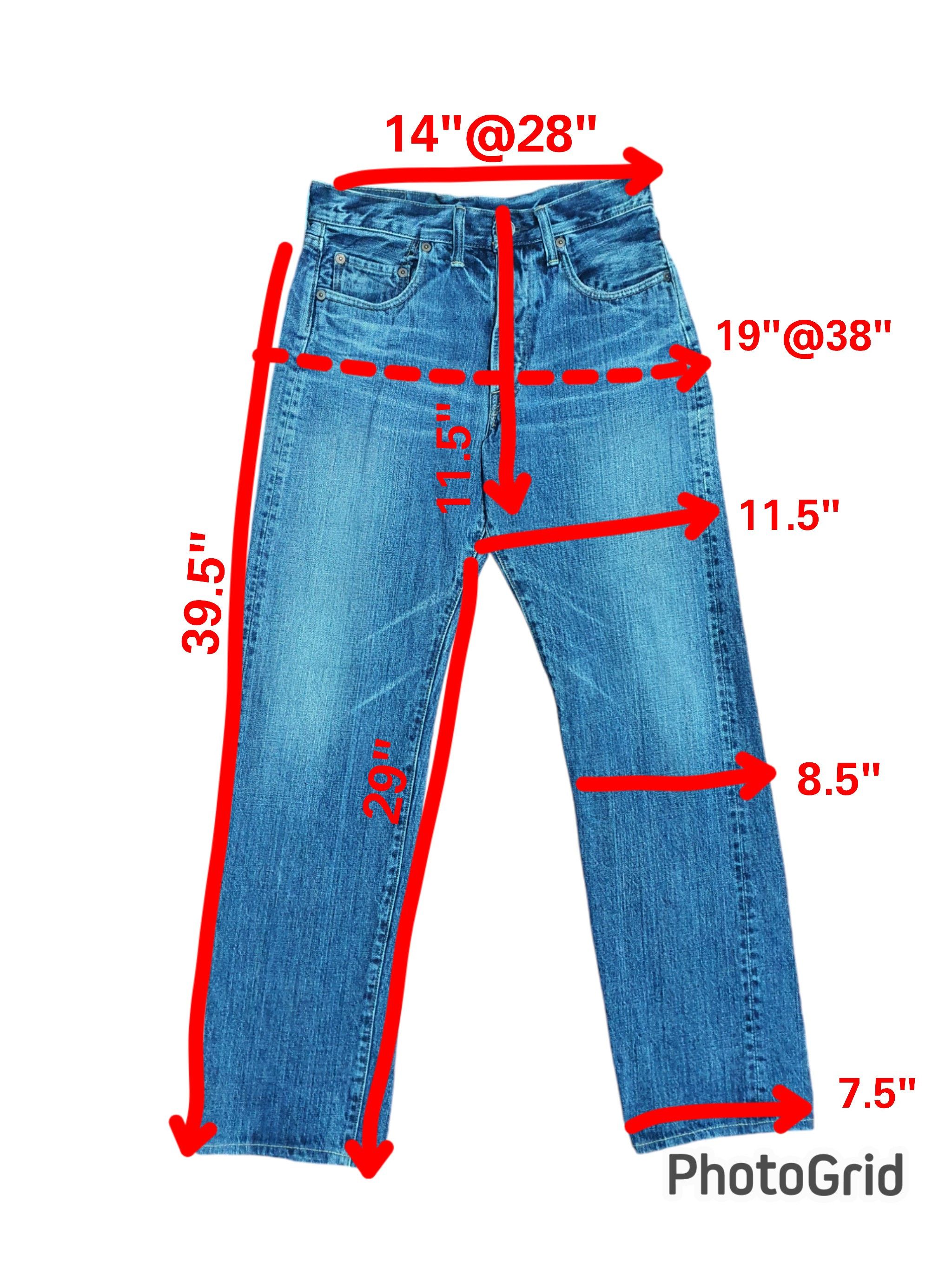 Japanese Brand × Vintage VINTAGE DENIME 28/39.5 NON SELVEDGE JEANS Size US 28 / EU 44 - 10 Thumbnail