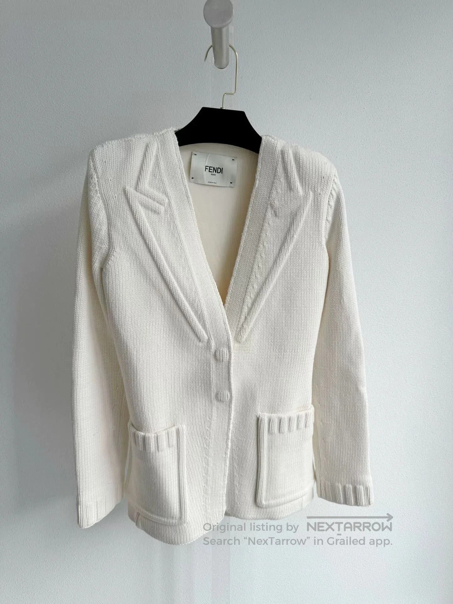 Fendi Fendi Shoulder Pad Blazer Sweater Coat. Size US M / EU 48-50 / 2 - 2 Thumbnail