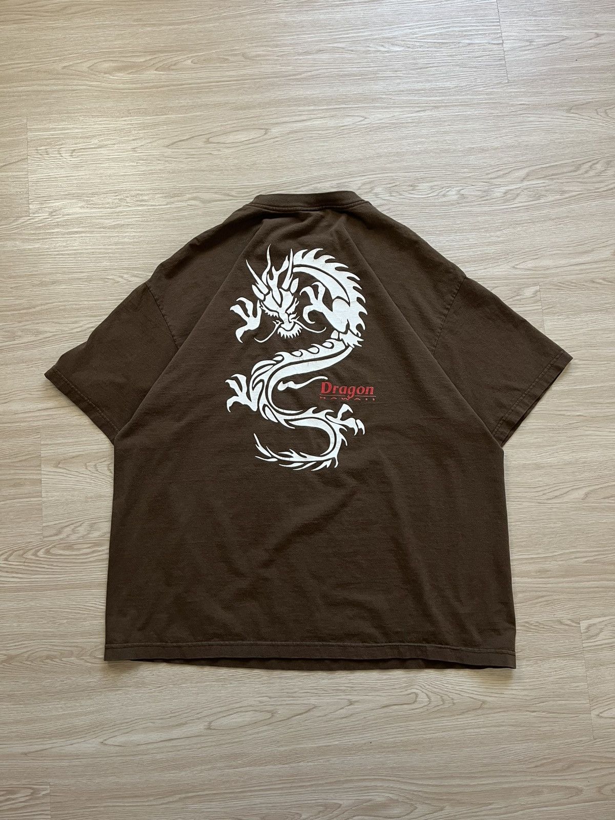 Vintage VTG Y2K HAWAII DRAGON TEE Size US XXL / EU 58 / 5 - 1 Thumbnail