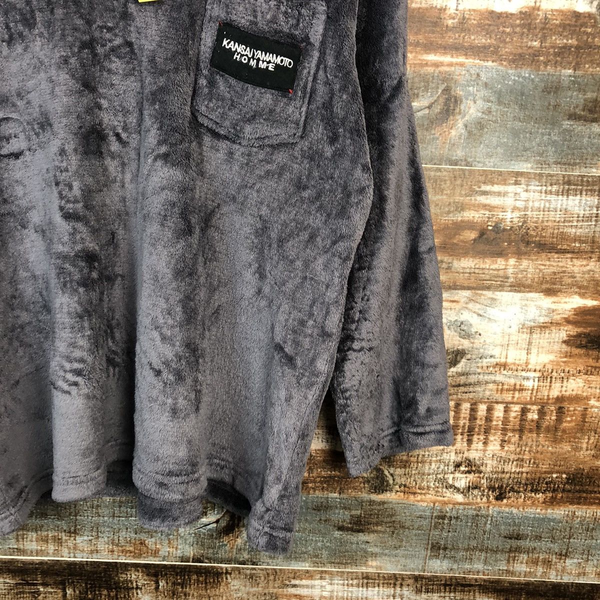 Kansai Yamamoto × Vintage Kansai Yamamoto Homme Grey Sweather #A1607 Size US M / EU 48-50 / 2 - 8 Thumbnail