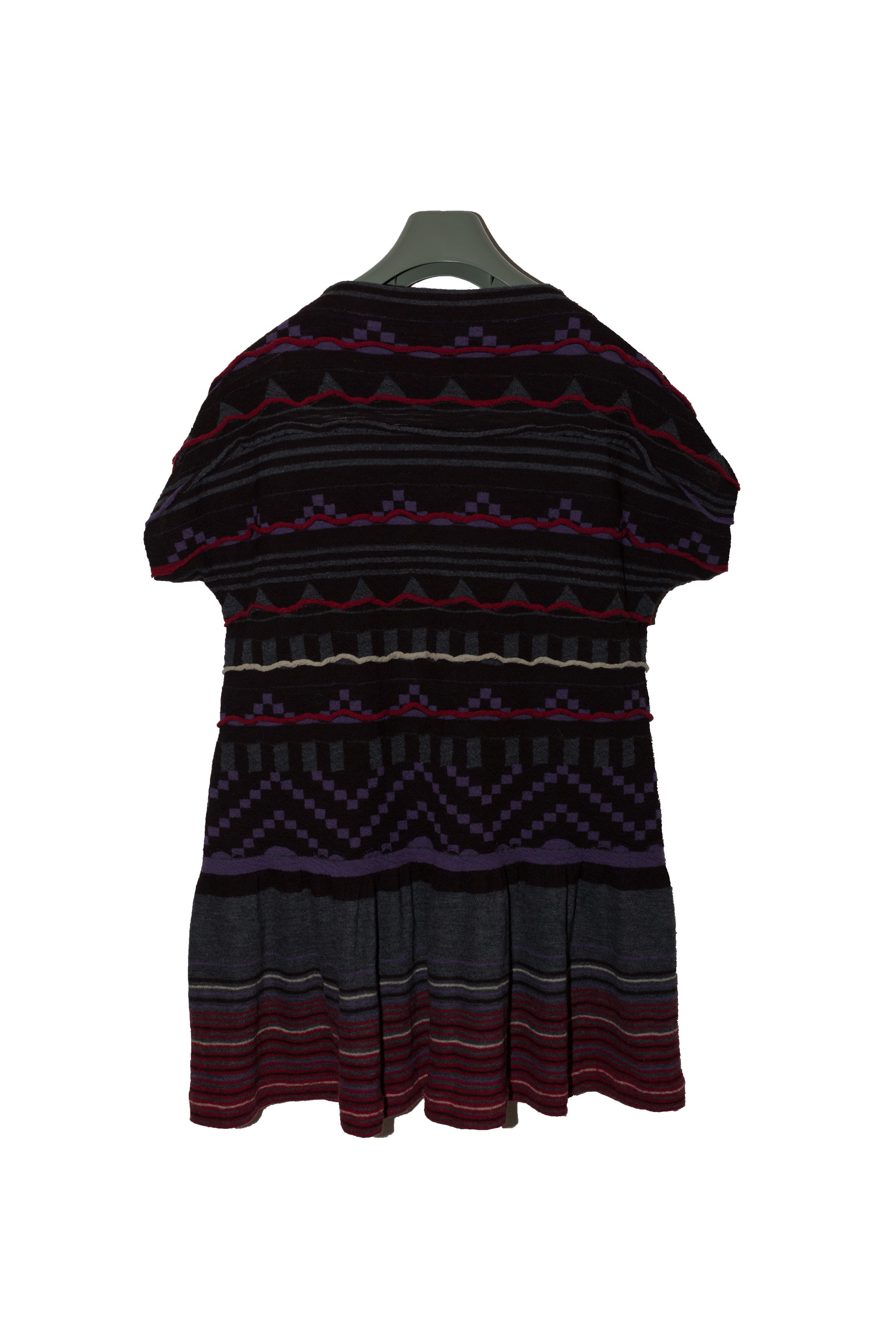 Issey Miyake 3D Wool Banded Tunic Robe Dress Size M / US 6-8 / IT 42-44 - 2 Thumbnail