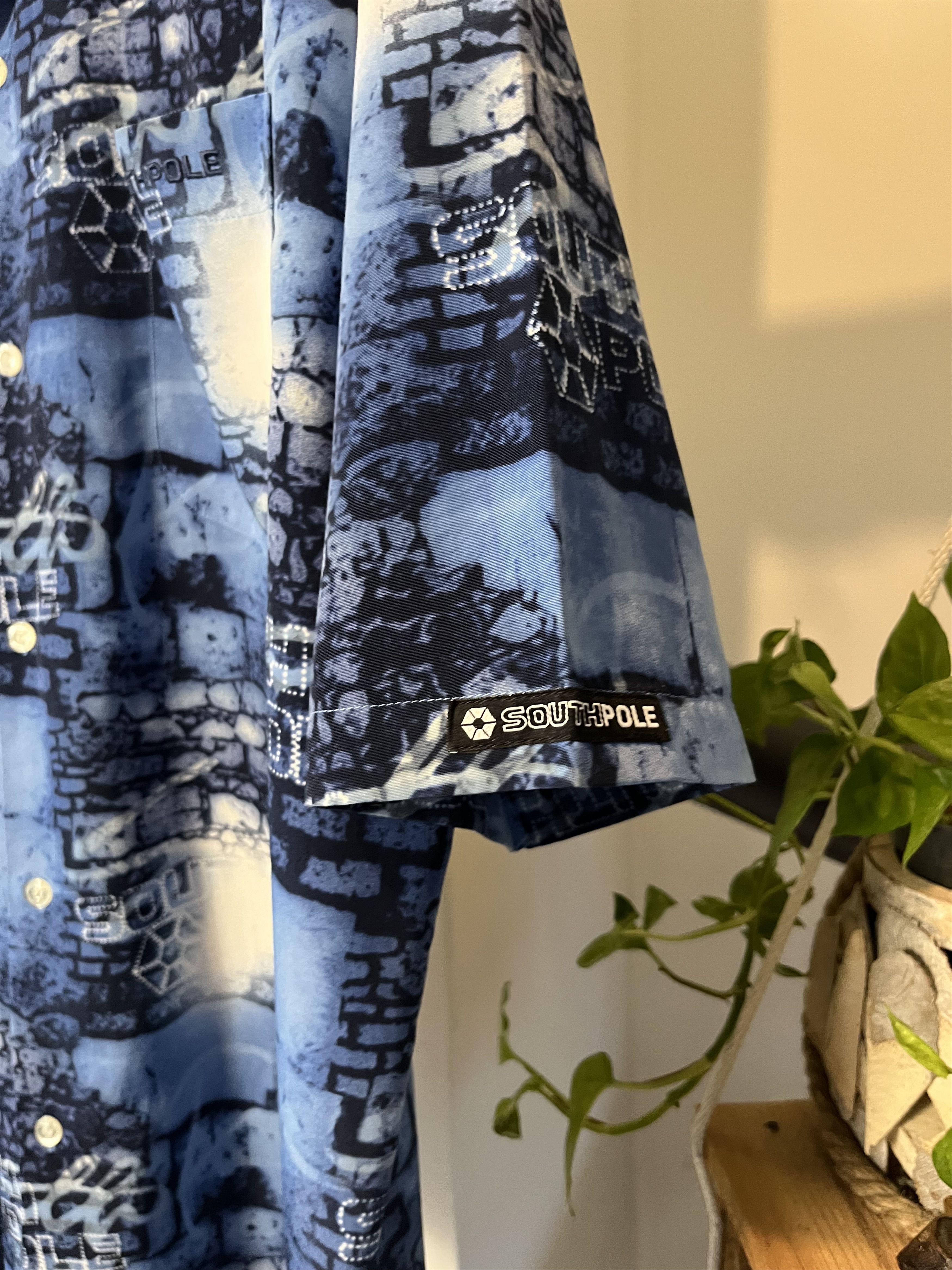Rap Tees × Southpole × Vintage Vintage 90s y2k Southpole Hip Hop Rap Crazy Shirt Oversized Size US L / EU 52-54 / 3 - 6 Thumbnail