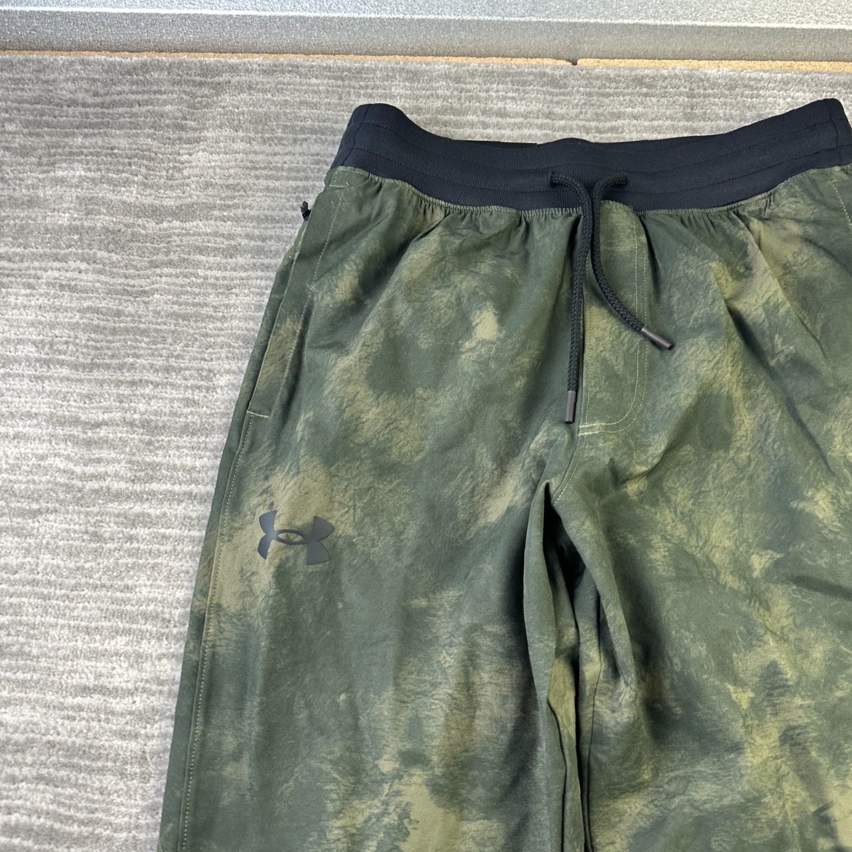 Under Armour Under Armour Pants Mens Medium Green Printed Elite Tapered Sportstyle Size US 31 - 3 Thumbnail