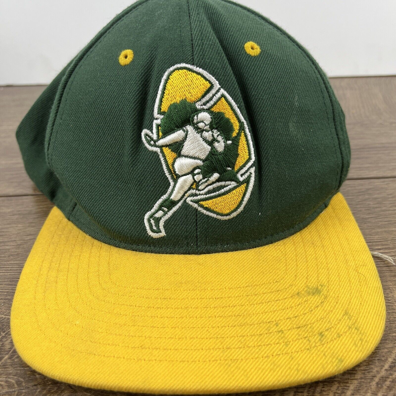 Mitchell & Ness Vintage Green Bay Packers Hat Green Hat Snapback Adjustable Size ONE SIZE - 6 Thumbnail