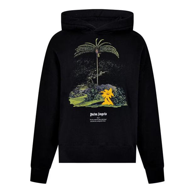 image of Palm Angels O1G2R1Mq0524 Hoodies In Black & Multicolor, Men's (Size Large)