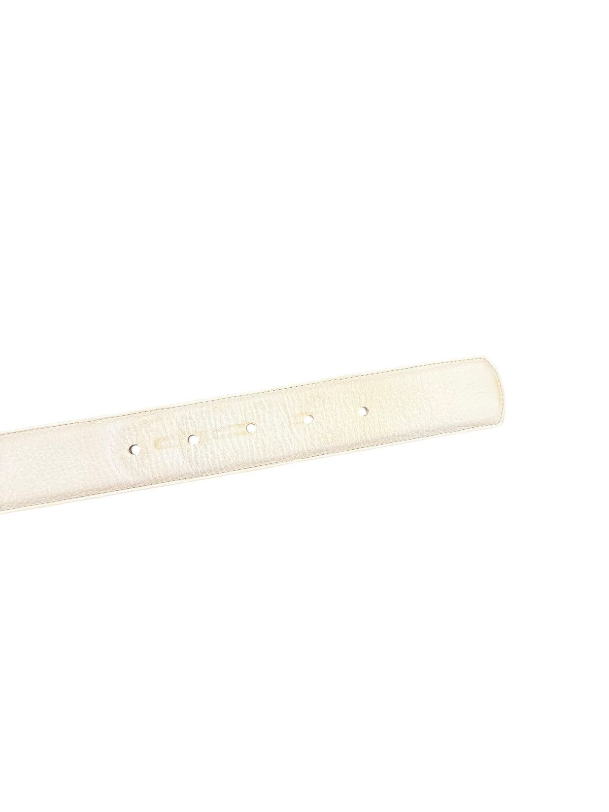 Chrome Hearts White Leather Belt Strap Size 34 - 5 Thumbnail