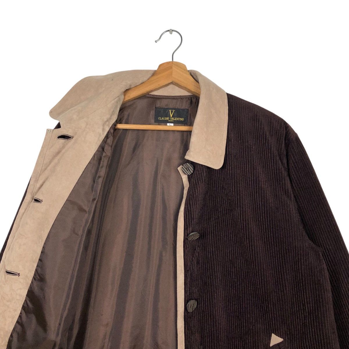 Japanese Brand 📌Vintage Button Jacket Claudio Valentino Paris Size US L / EU 52-54 / 3 - 13 Thumbnail