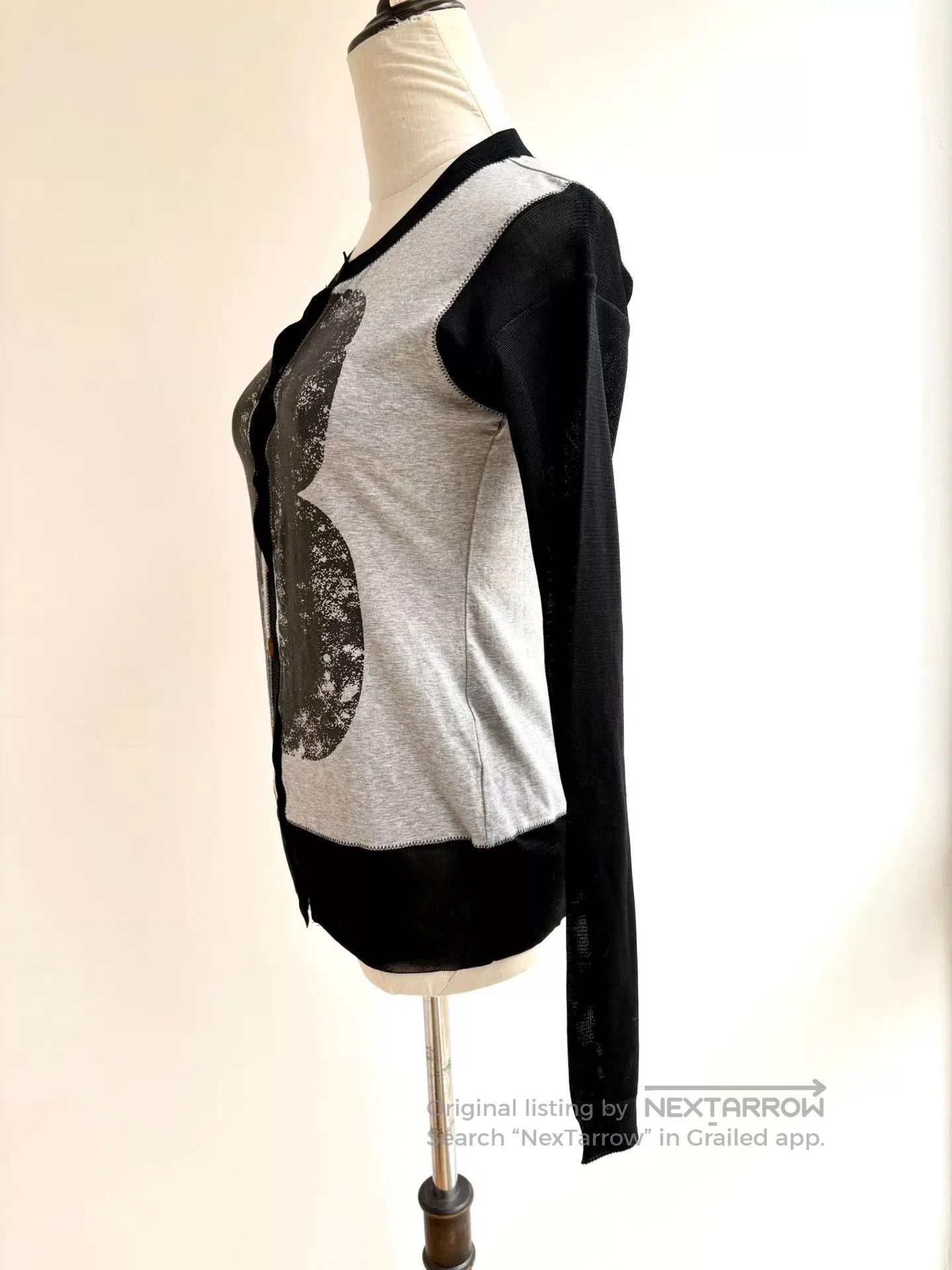 Vivienne Westwood vivienne westwood gray black letter B cardigan. Size M / US 6-8 / IT 42-44 - 2 Thumbnail
