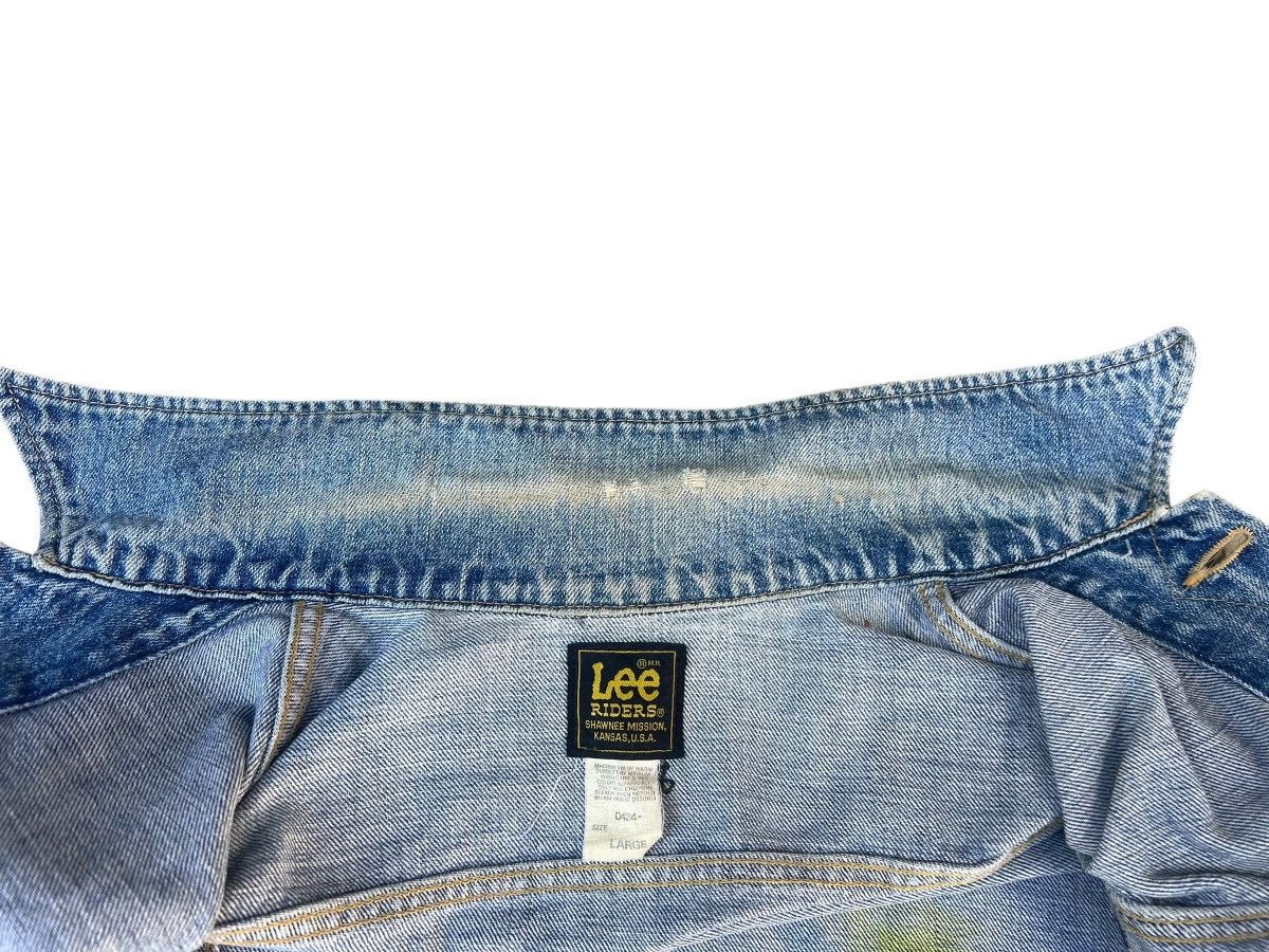 Lee Vintage Lee Riders Japan Back Painted Denim Trucker Jacket Size US L / EU 52-54 / 3 - 20 Thumbnail