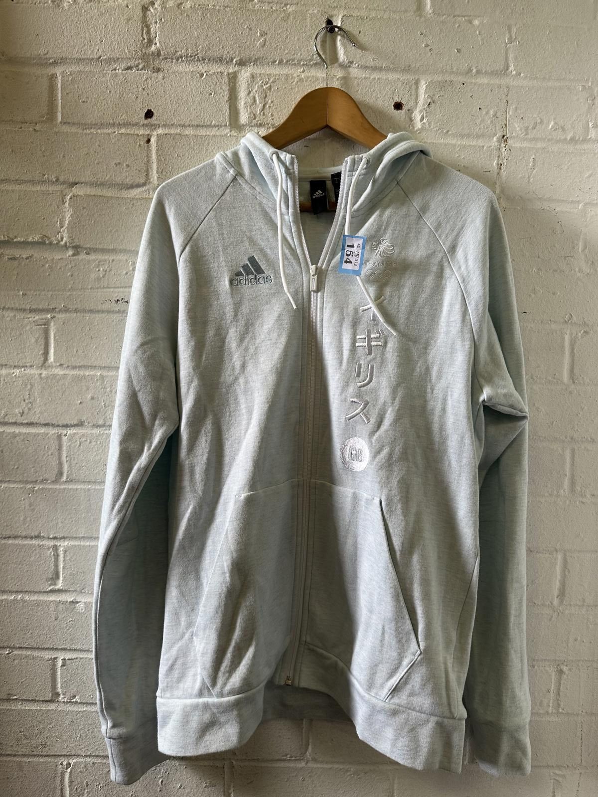 Adidas Adidas Kids' Light Gray Zip-Up Hoodie Sweatshirt Size US XS / EU 42 / 0 - 1 Thumbnail