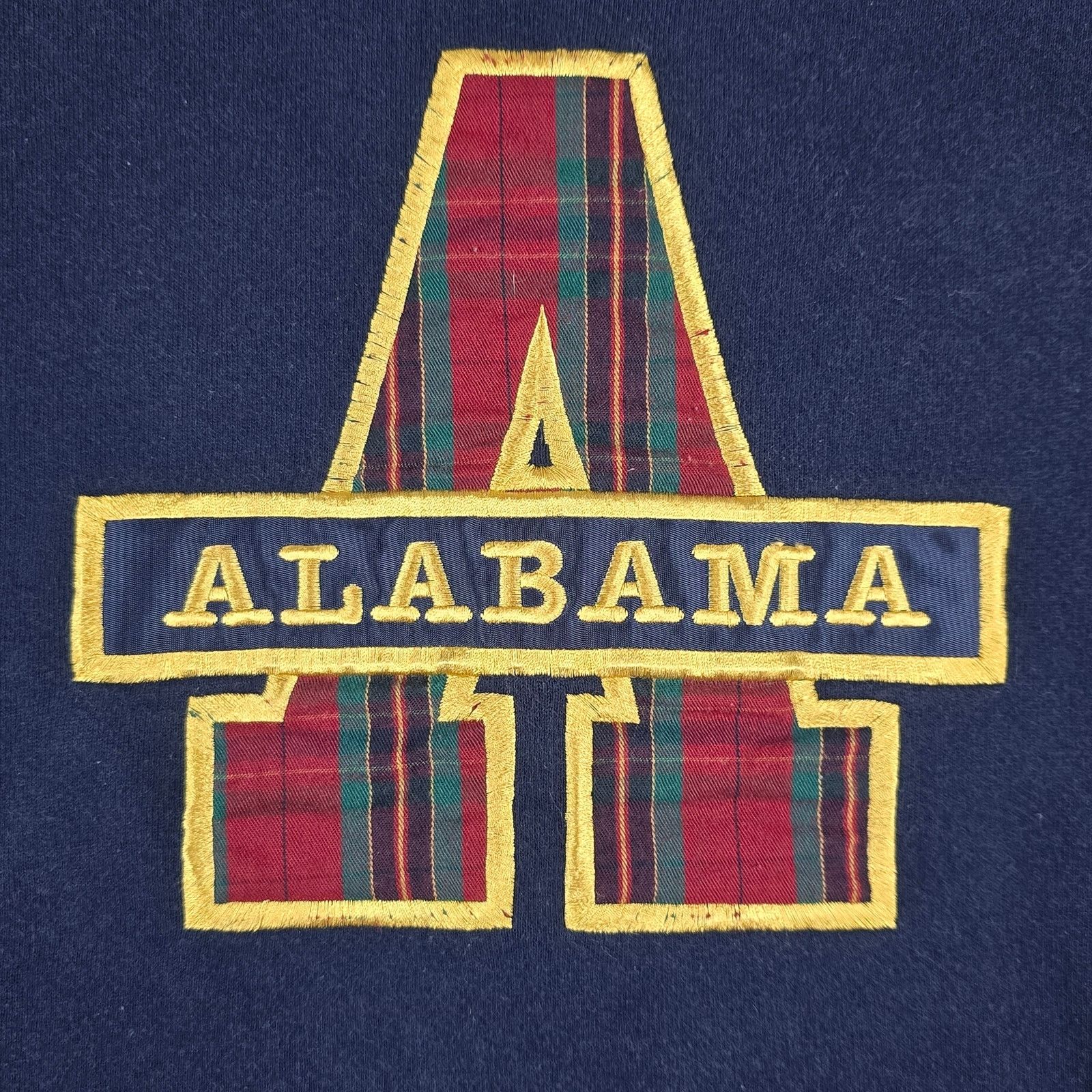 Vintage Vtg Alabama Sweatshirt XL by Santee Navy Red Made in USA Size XL / US 12-14 / IT 48-50 - 3 Thumbnail
