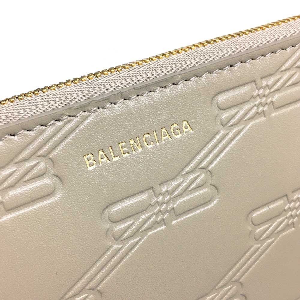 Balenciaga o1mt1gz0924 Size: OS / Continental Zip Wallet Fit in Beige Size ONE SIZE - 4 Thumbnail