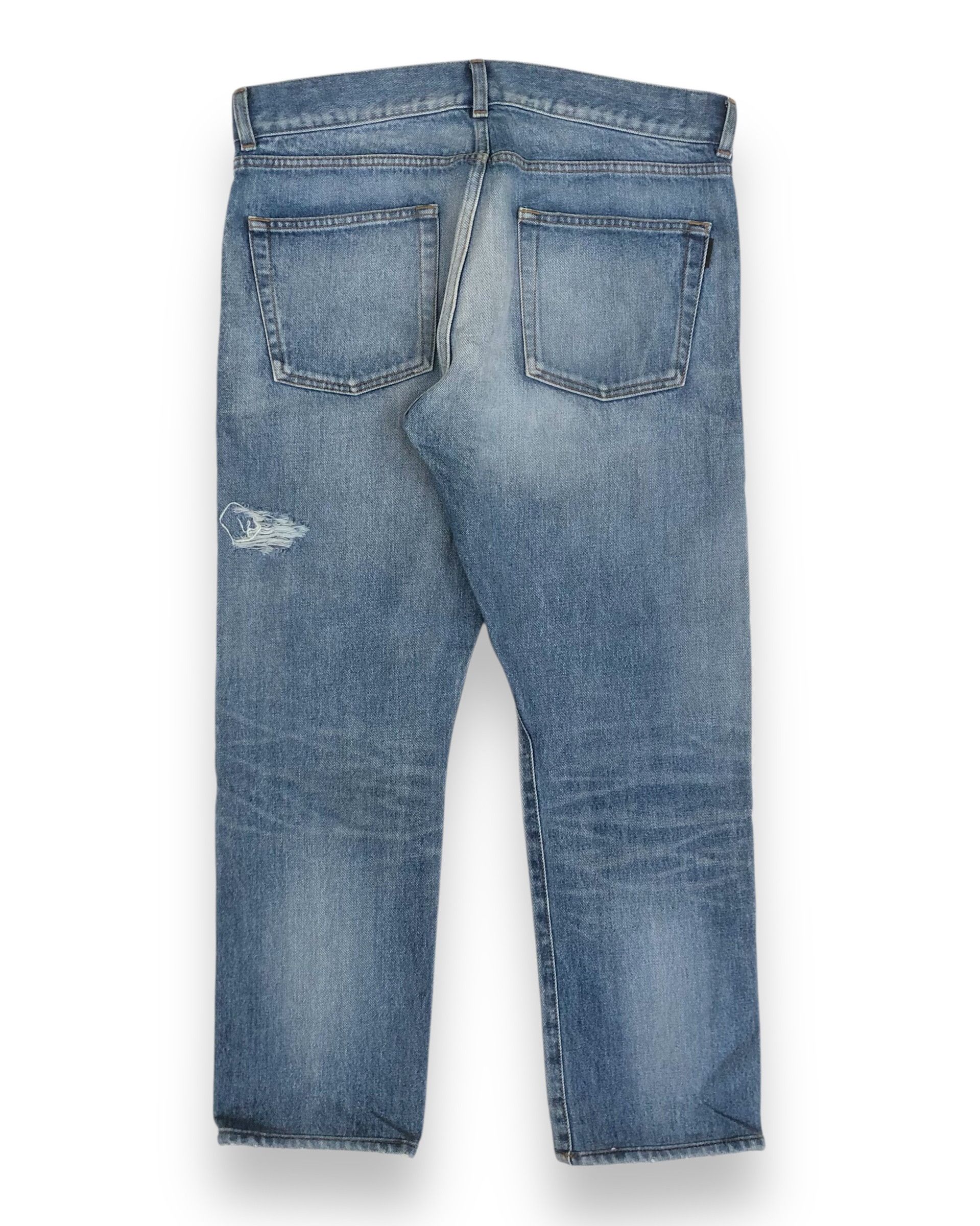 Saint Laurent Paris 2018 Saint Laurent Paris Crash Tapered Jeans Size US 32 / EU 48 - 2 Thumbnail