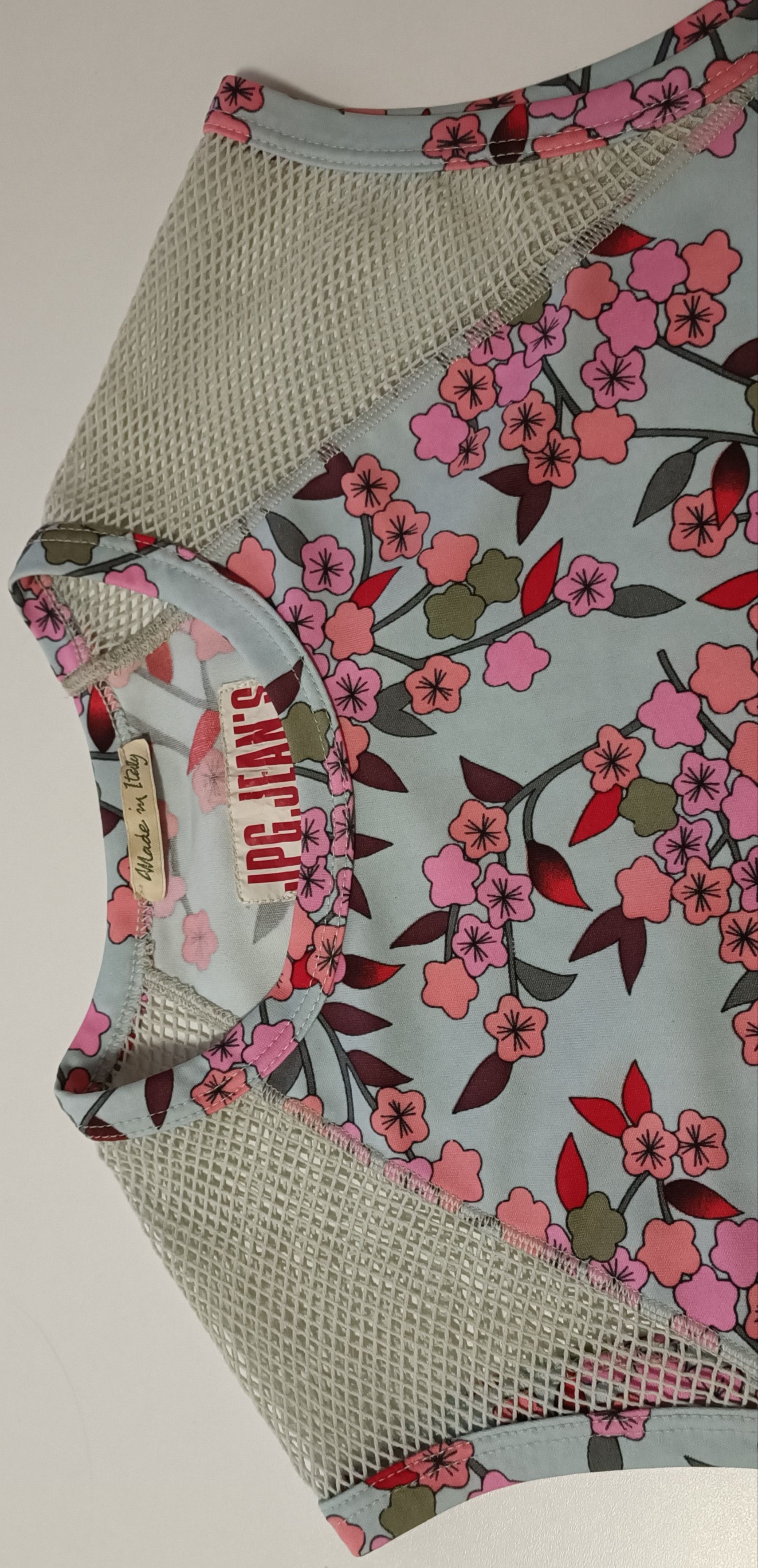 Jean Paul Gaultier Spring 2001 - Flower tank top - JPG Jeans Size M / US 6-8 / IT 42-44 - 2 Thumbnail