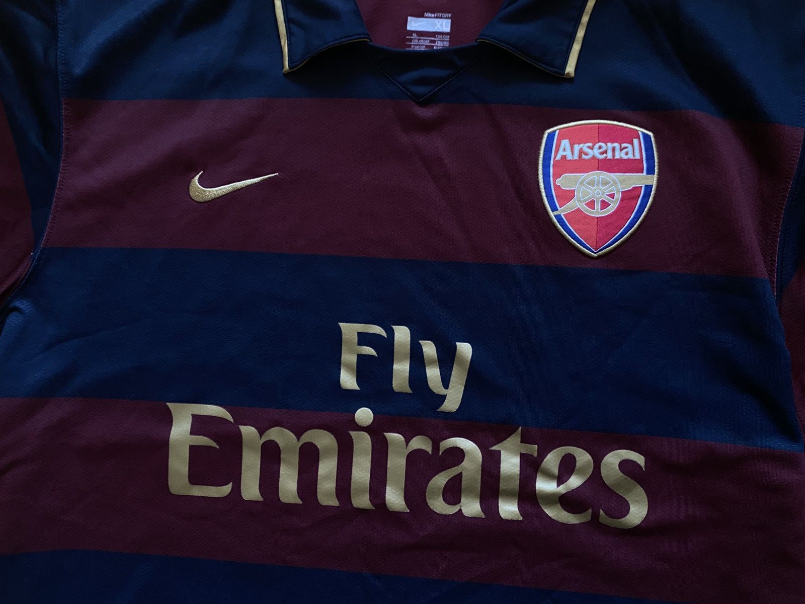Nike ARSENAL 2007-8 FOOTBALL SHIRT SOCCER JERSEY NIKE 237869-600 Size US XL / EU 56 / 4 - 3 Thumbnail