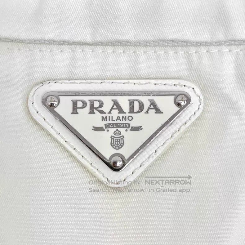 Prada Prada White triangle lapel zipper long-sleeved jacket Size XS / US 0-2 / IT 36-38 - 5 Thumbnail