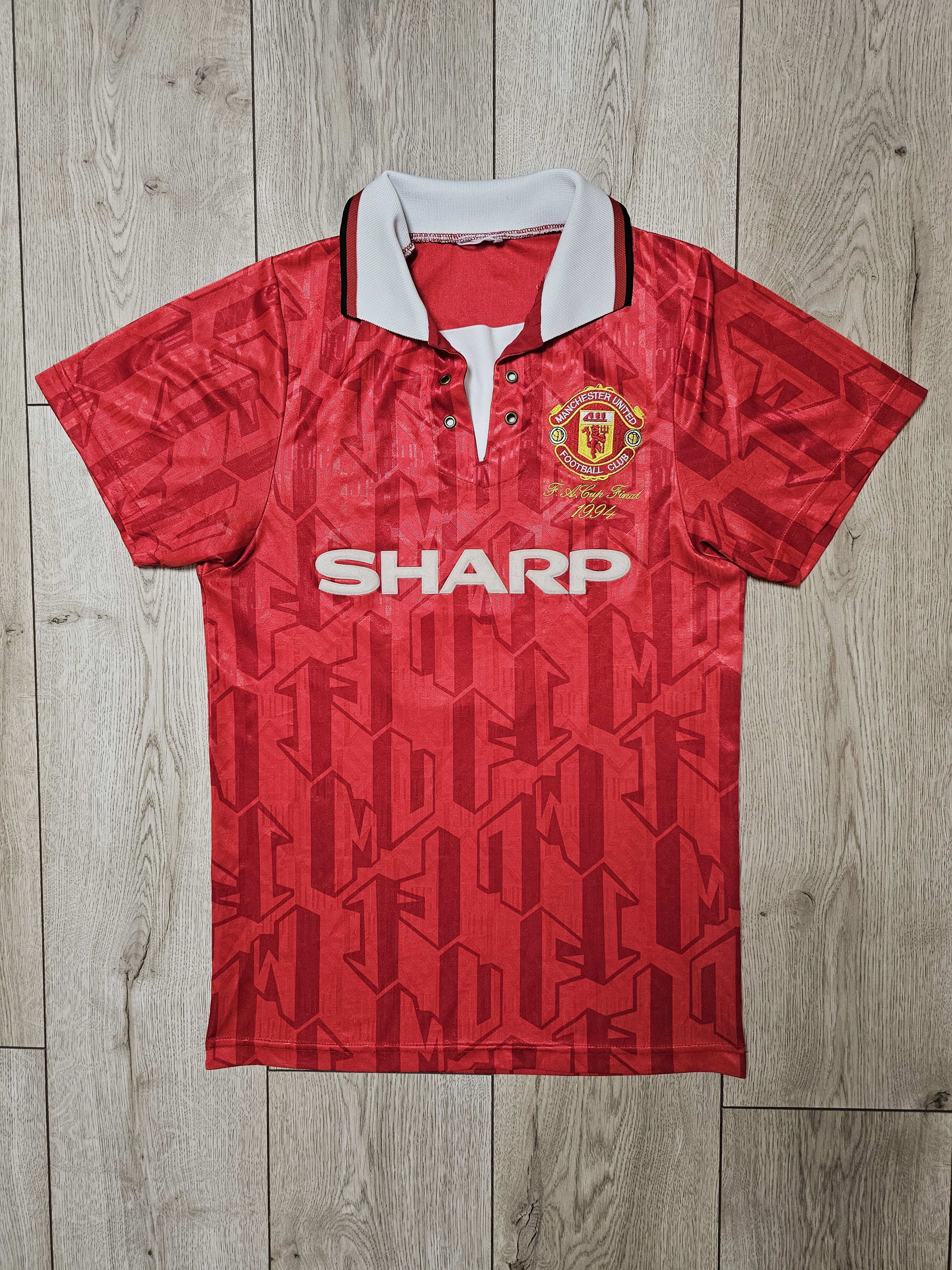 All Sport MANCHESTER UNITED 1992 1994 HOME FOOTBALL SOCCER JERSEY Size US S / EU 44-46 / 1 - 1 Thumbnail